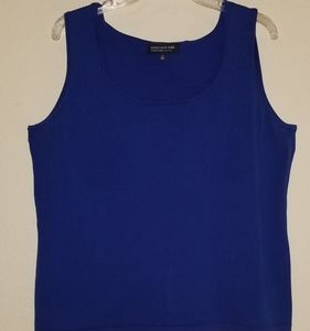Jones New York Signature Woman Blue Tank Top Sz 1X